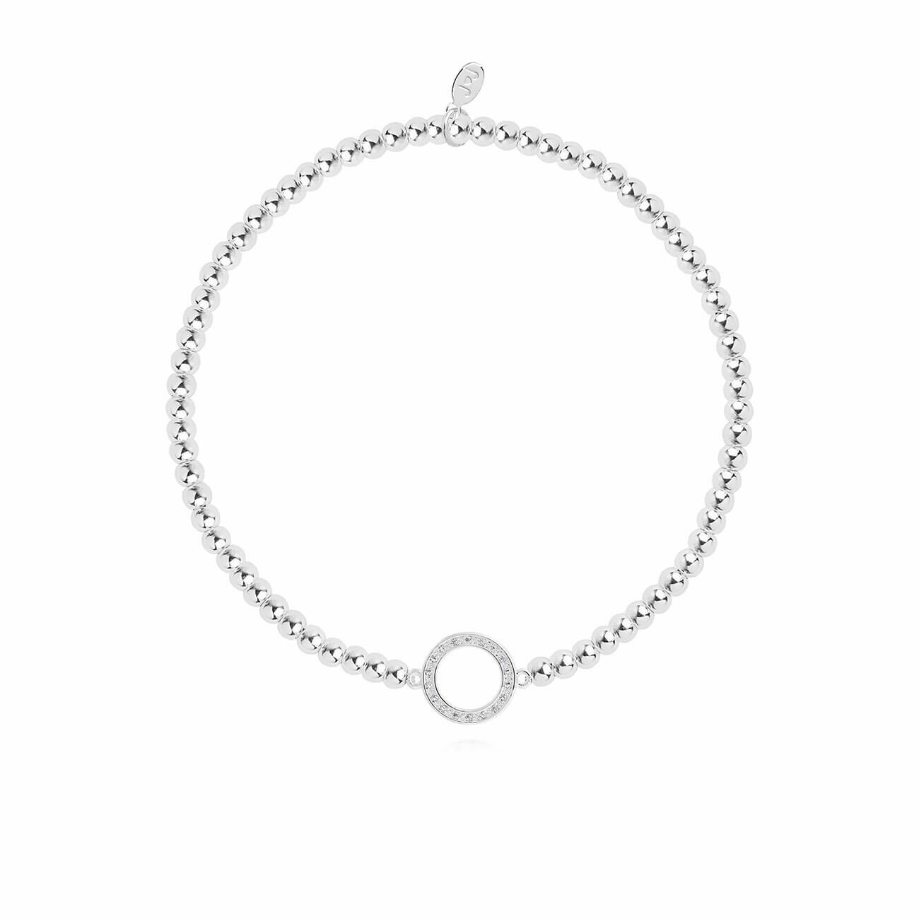 Beautifully Boxed A Littles | Good Karma | Silver | Bracelet | 17.5cm Stretch