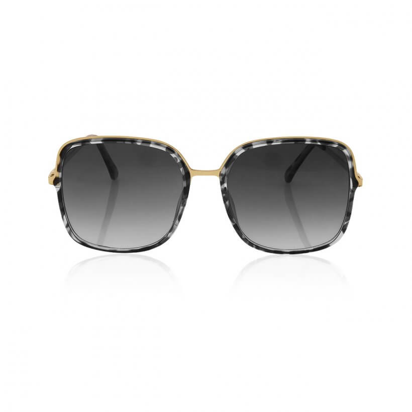Sunglasses | Valencia | Square Frame | Grey And Black