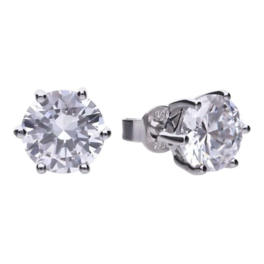Claw Set 4ct Solitaire Earrings