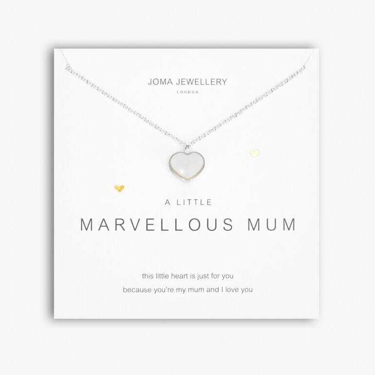 A Little | Marvellous Mum | Silver | Necklace | 46cm + 5cm Extender