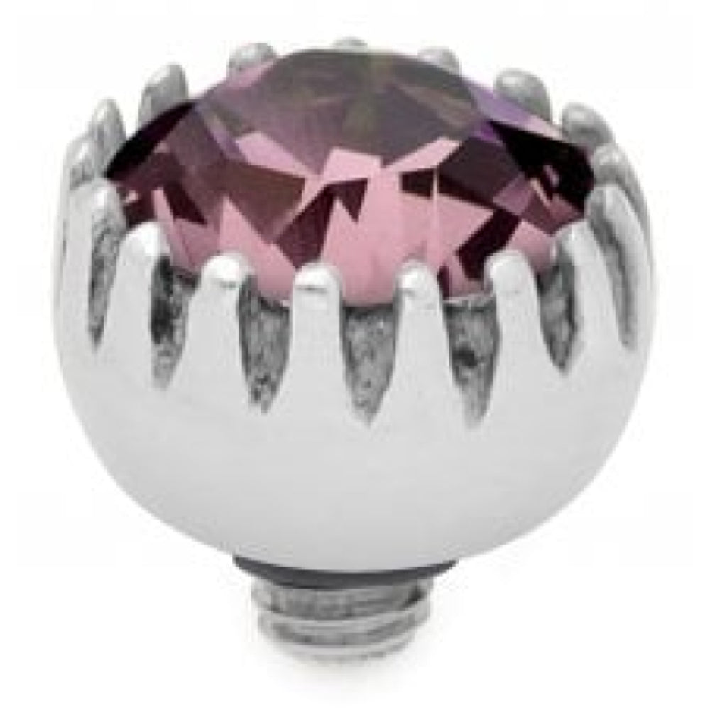 Light Rose Crystal Interchangeable Top London (S/P)