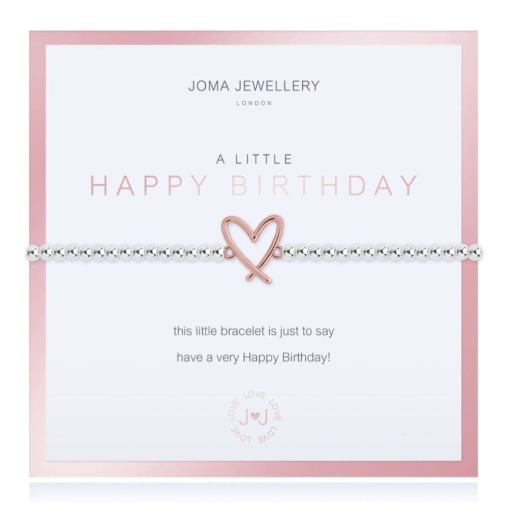 Beautifully Boxed A Littles | Happy Birthday | Bracelet | 17.5cm Stretch