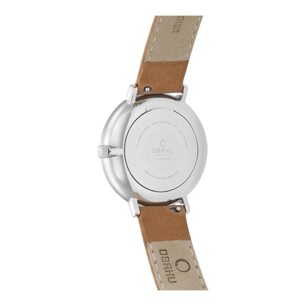 TOFT - COGNAC Stainless Steel Light Brown Leather Calf Date Display Watch