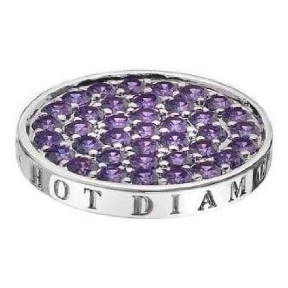 Ladies 25mm Fantasy Sparkle Silver Coin