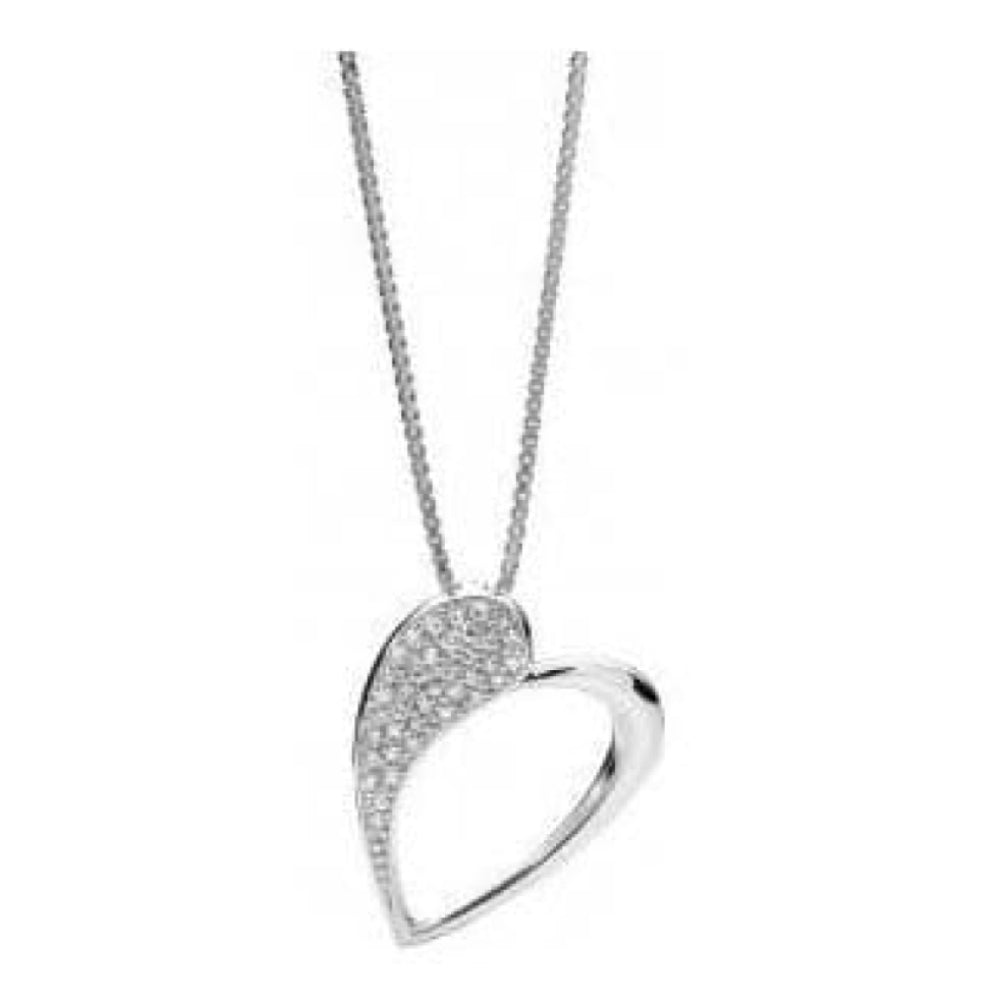 Ladies Heart Pendant Necklace