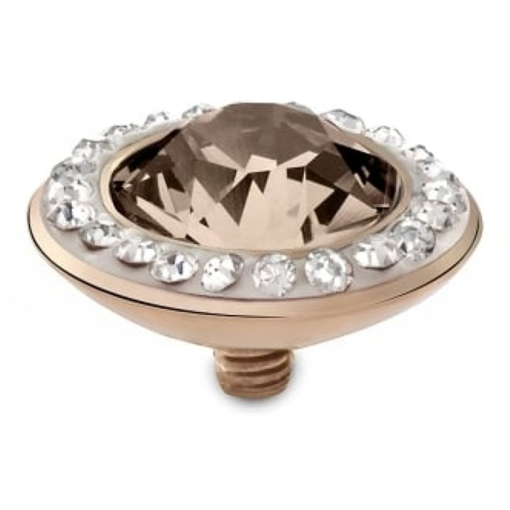 Famosa Rose Gold 13mm Tondo Deluxe Ring Top Silk