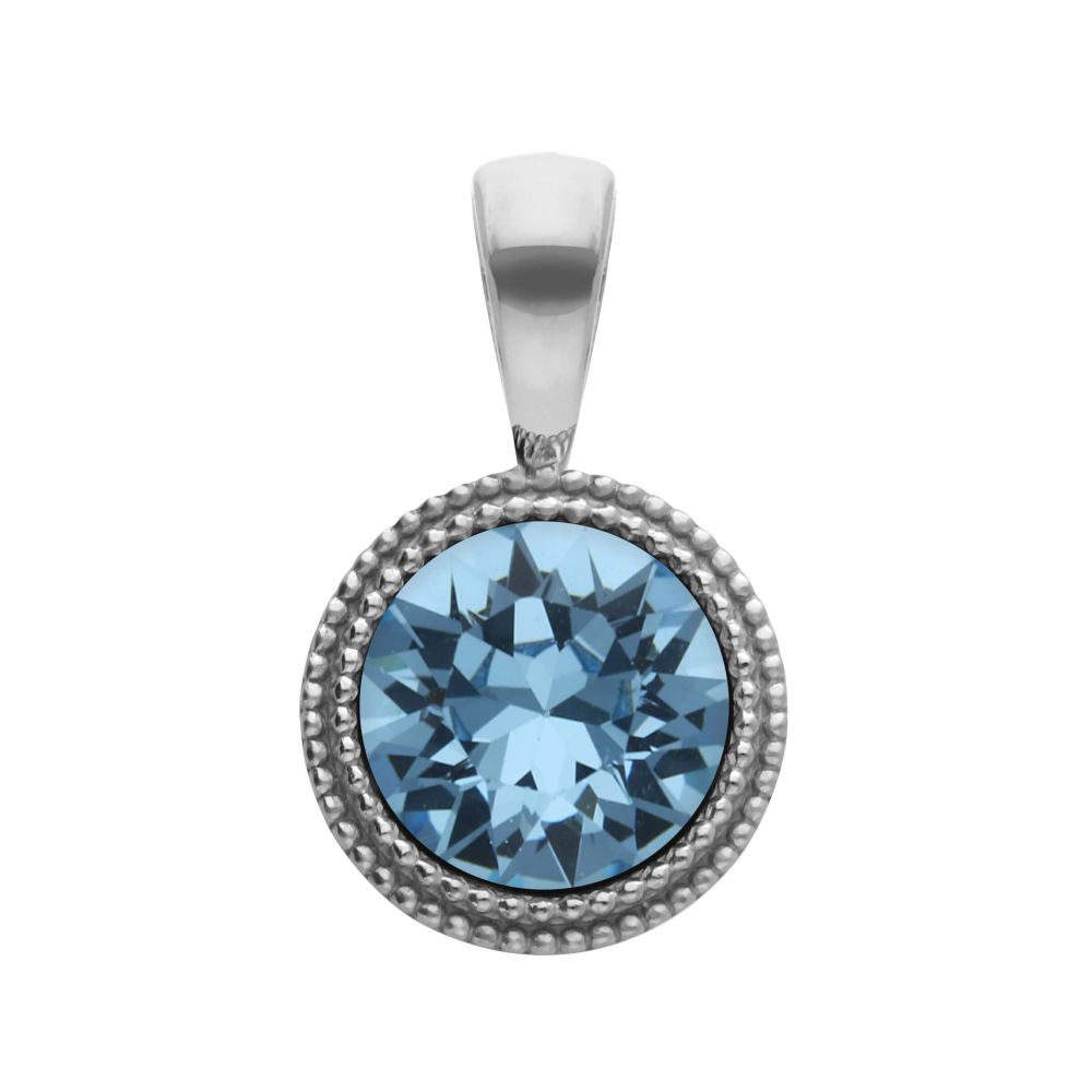 Fabero (S/P) 11mm Aquamarine Pendant