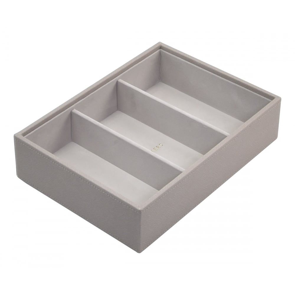 Taupe & Grey Deep 3 Section Classic Stacker