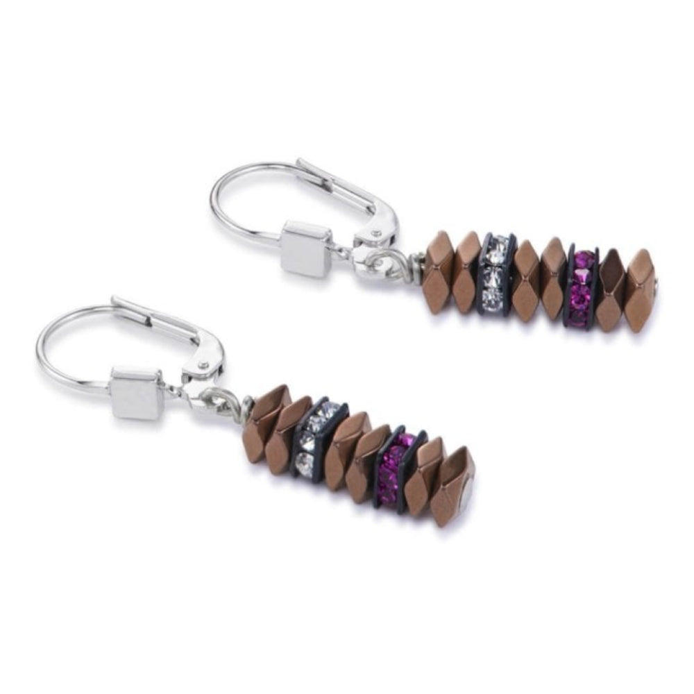 Geo Cube Multicolour Couture Pierced Earrings
