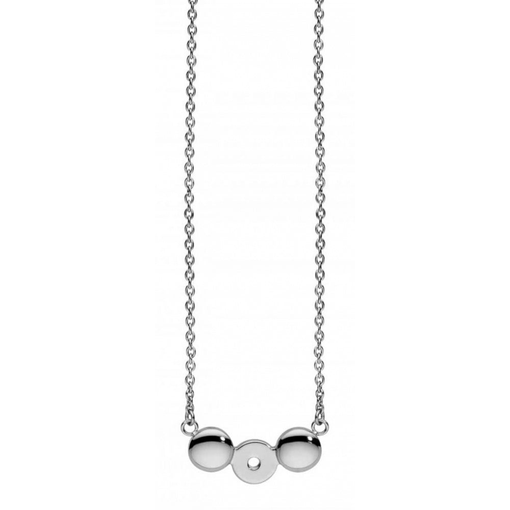 Famosa Stainless Steel Horizontal Pendant Womens Necklace