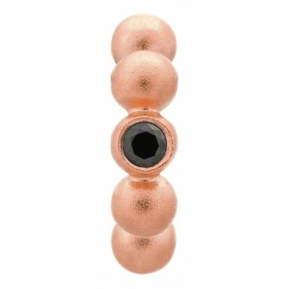 Rose Gold Black Flashy Dot Charm