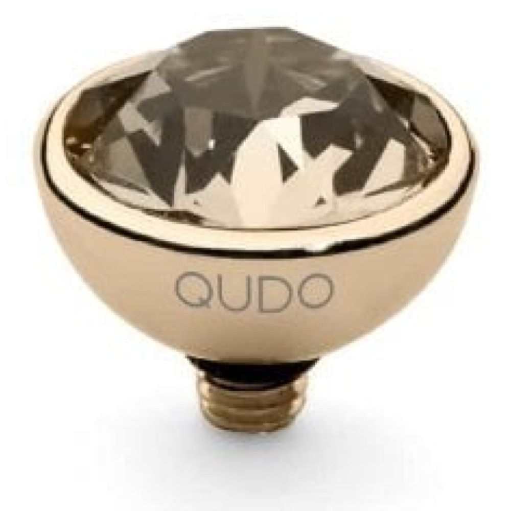 Famosa Gold 10mm Bottone Ring Top Light Silk