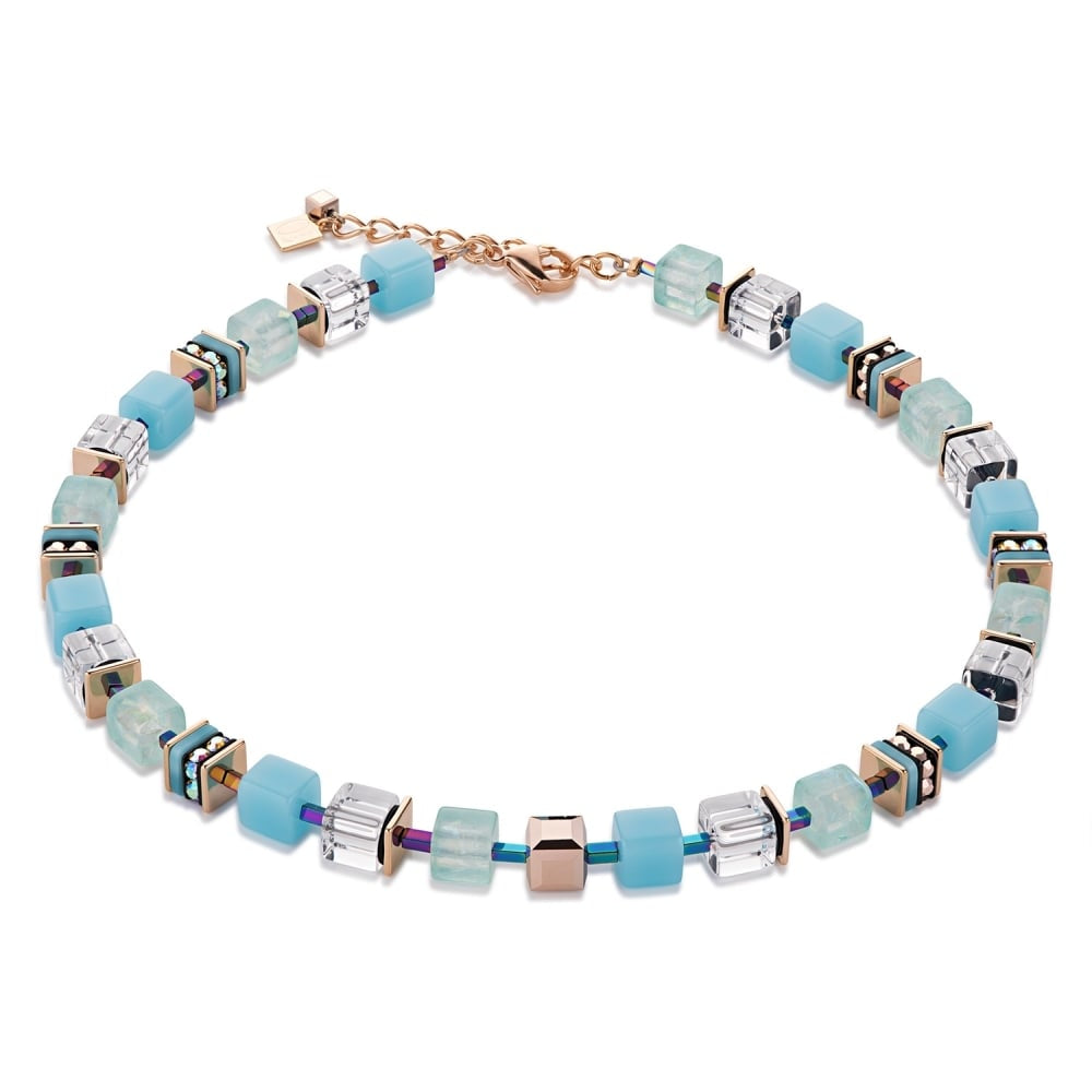 Turquoise Geo Cube Necklace