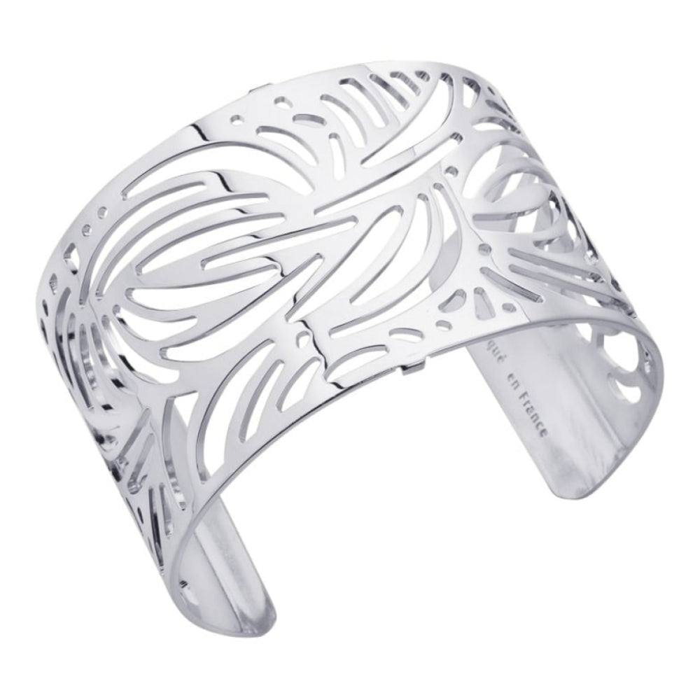 Silver Plated Aloe Patteren 40MM Cuff