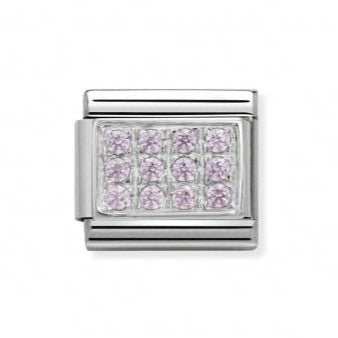 Classic Pave Pink CZ Link