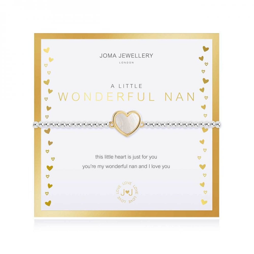 Beautifully Boxed A Littles |Wonderful Nan | Silver | Bracelet | 17.5cm Stretch
