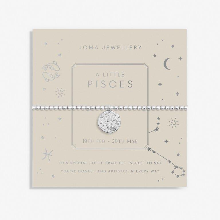 Star Sign A Little 'Pisces' Silver Plated Bracelet