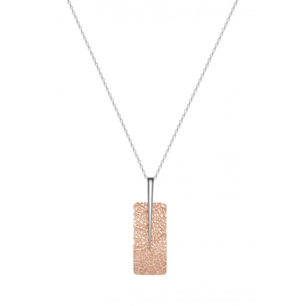 LEAF Pendant Rose Gold With Chain