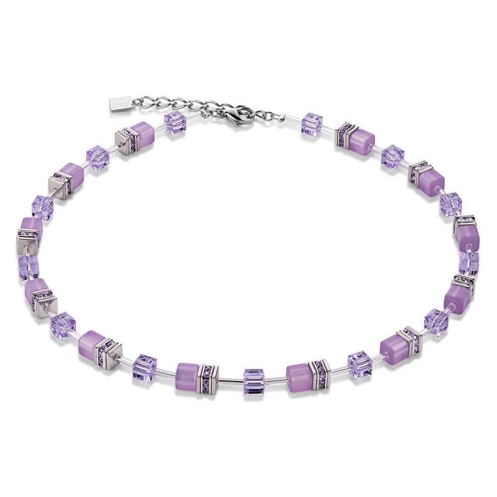 Lilac Geo Cube Necklace