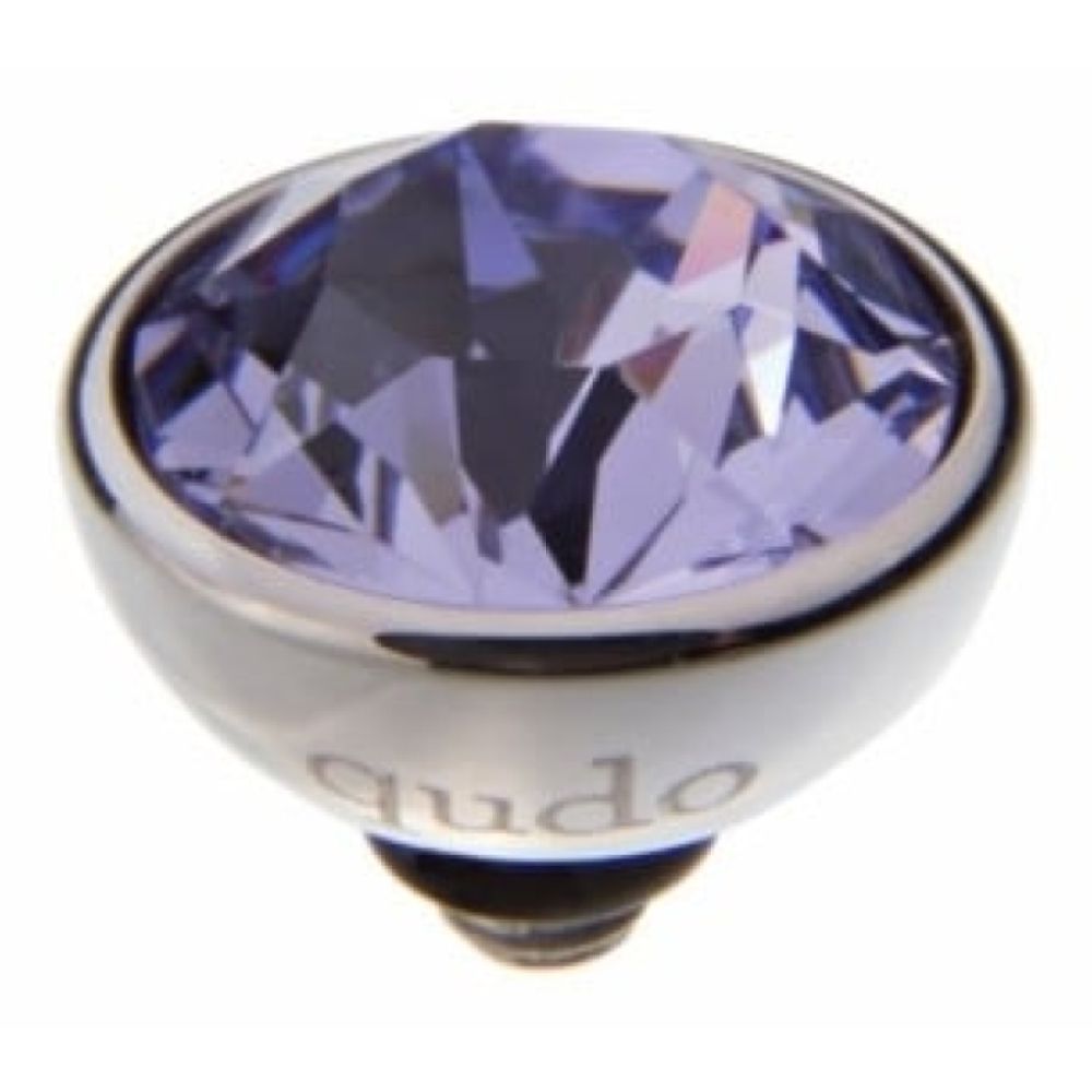 Famosa Silver 10mm Bottone Ring Top Provence Lavender