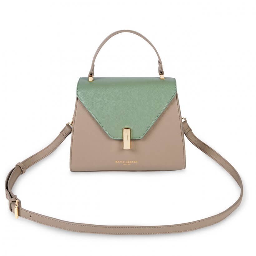Casey Top Handle Bag | Sand And Mint Green