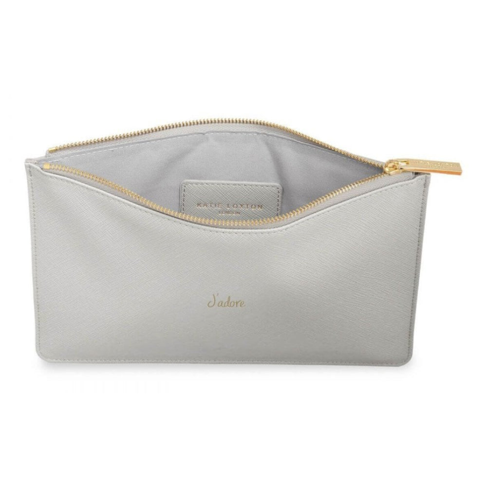 Perfect Pouch | J'adore | Silver | 16 X 24 Cm