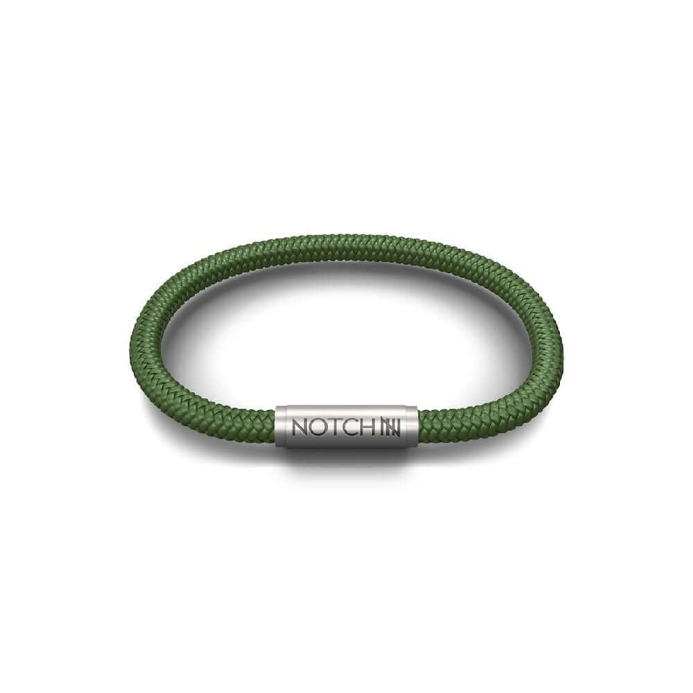 Solid Green Bracelet With Stainless Steel Clasp