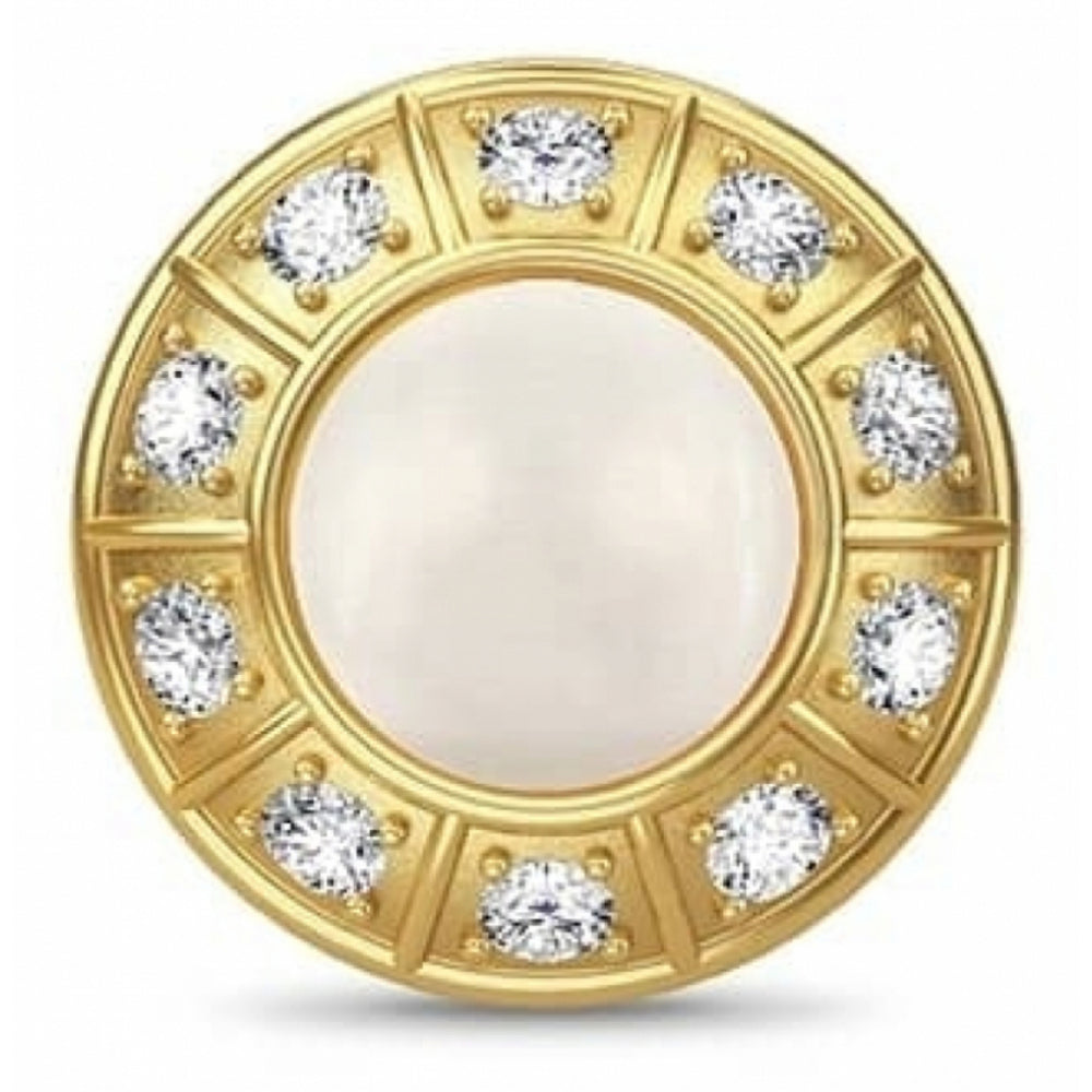 Gold Plated CZ Charm