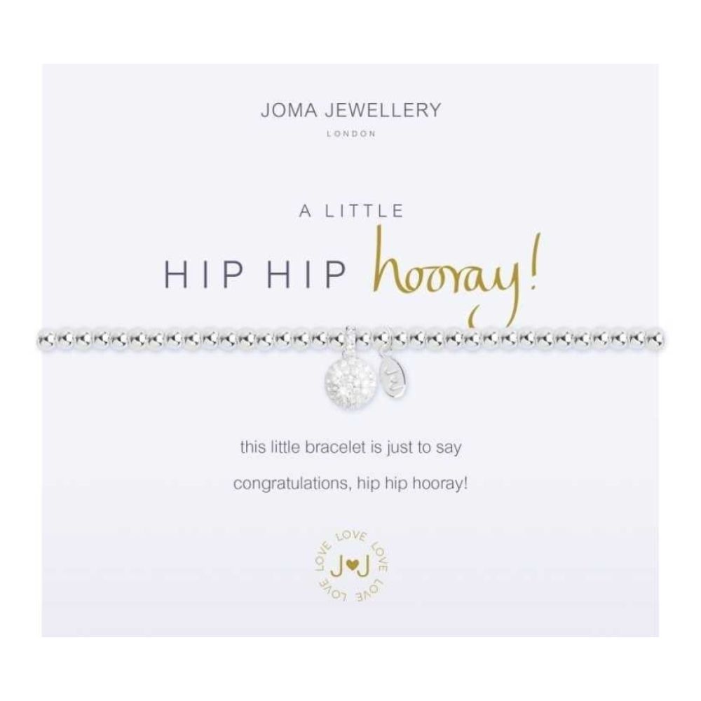 a little HIP HIP HOORAY! - silver bracelet