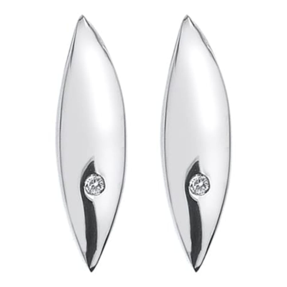 Leaf Earrings Sterling Silver