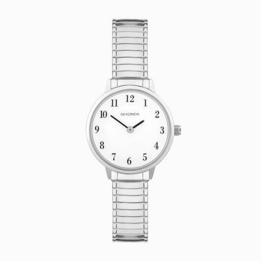 Easy Reader White Dial With Silver SS Case & Expan