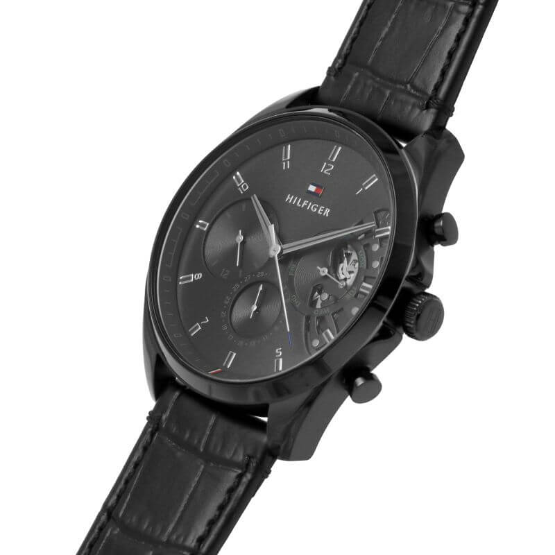 Baker Classic Ionic Plated Black Steel Gents Watch