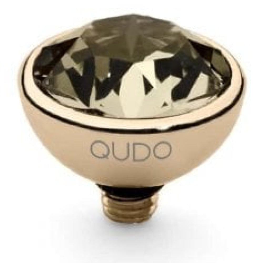 Famosa Gold 10mm Bottone Ring Top Greige