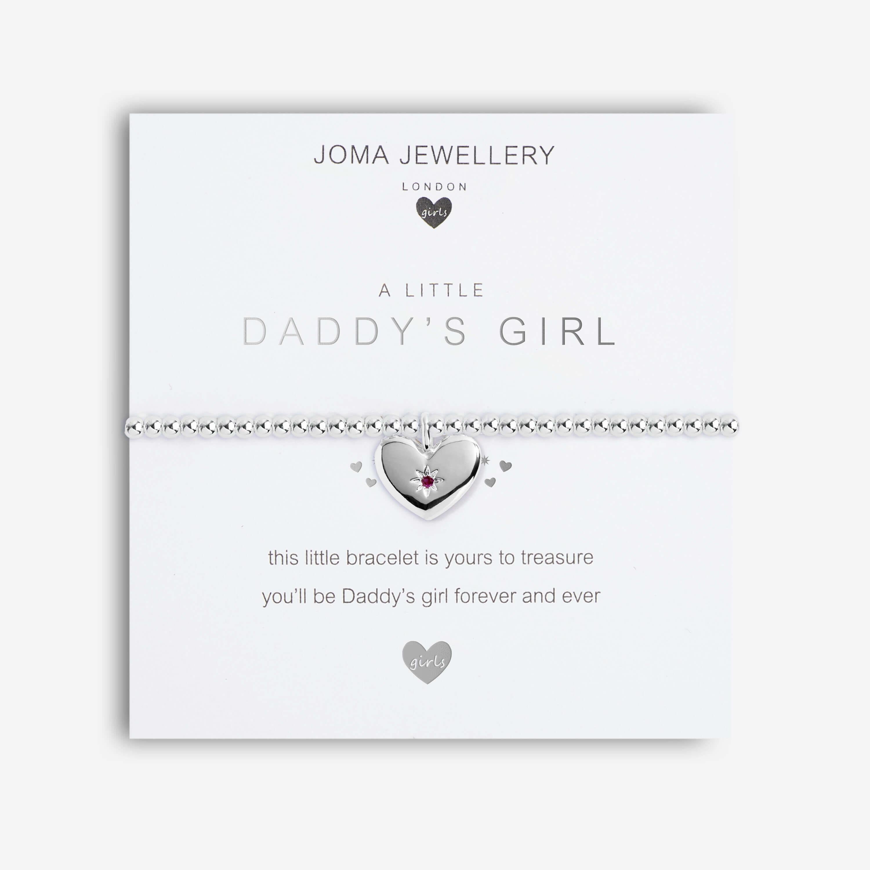 A Little | Daddy's Girl | Silver | Bracelet | 15.5cm Stretch