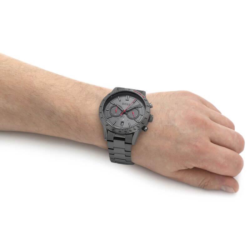 Allure Grey Dial Grey Stainless Steel Bracelet Gents Watch