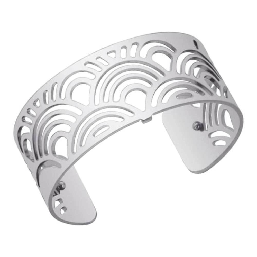 Silver Plated Fish Scales Patteren 25MM Cuff