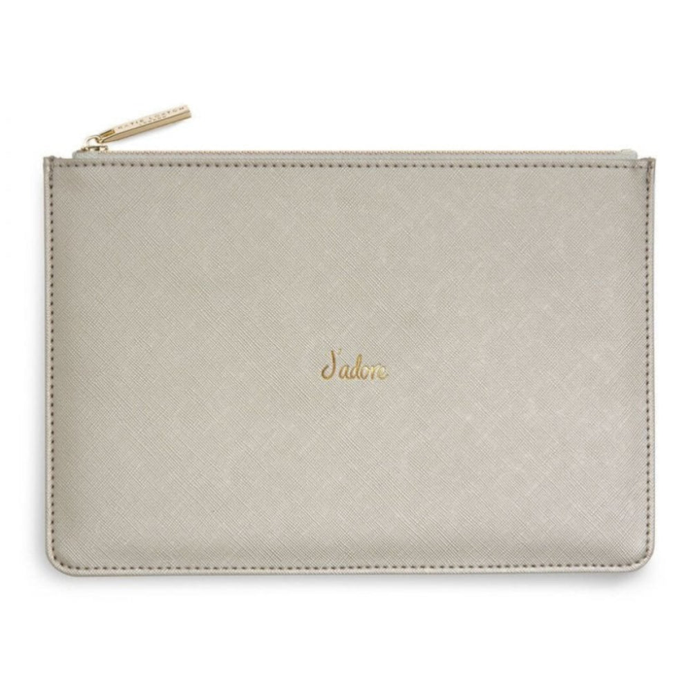 Perfect Pouch | J'adore | Silver | 16 X 24 Cm