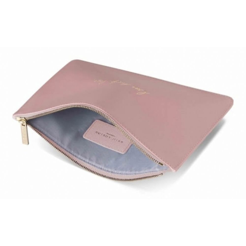 Perfect Pouch - Live Laugh Love - Blush Pink