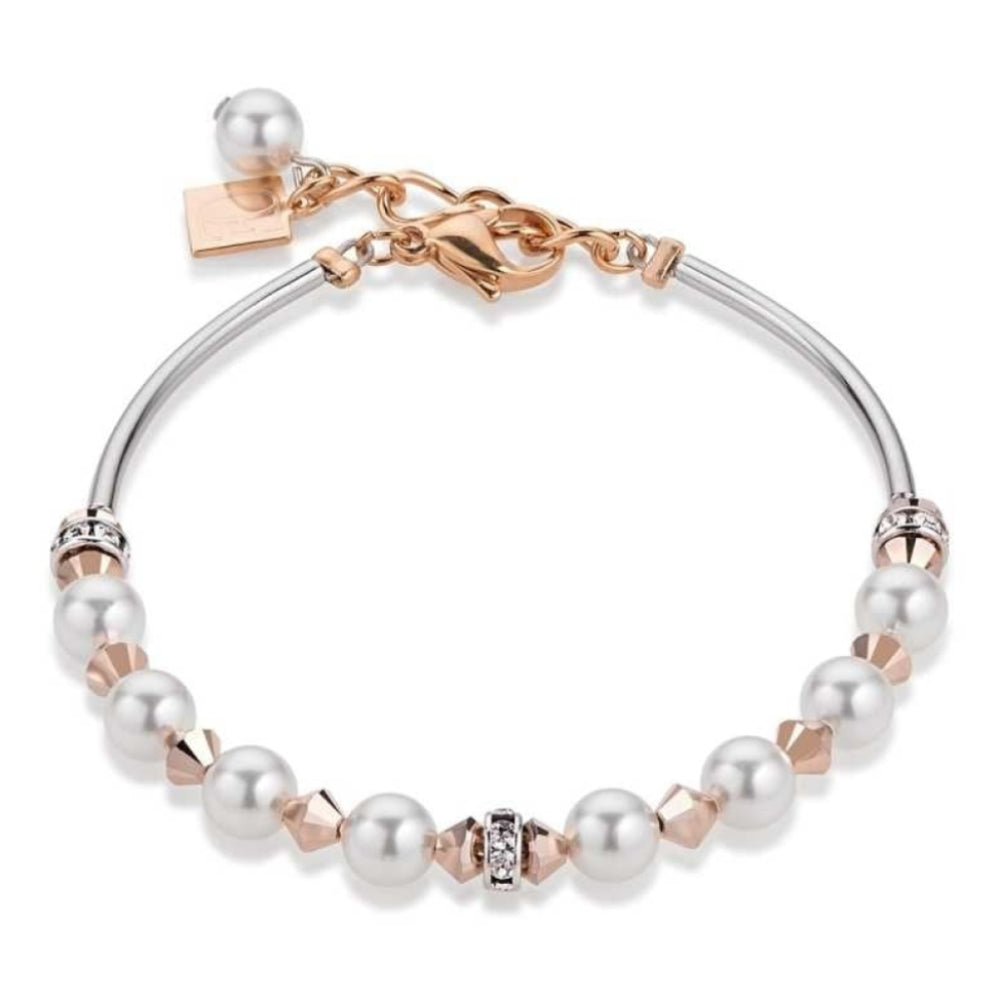 Swarovski Crystals & Pearl Rose Gold Bracelet