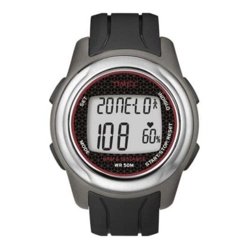 Unisex Health Touch Plus Black Rubber Digital Strap Watch