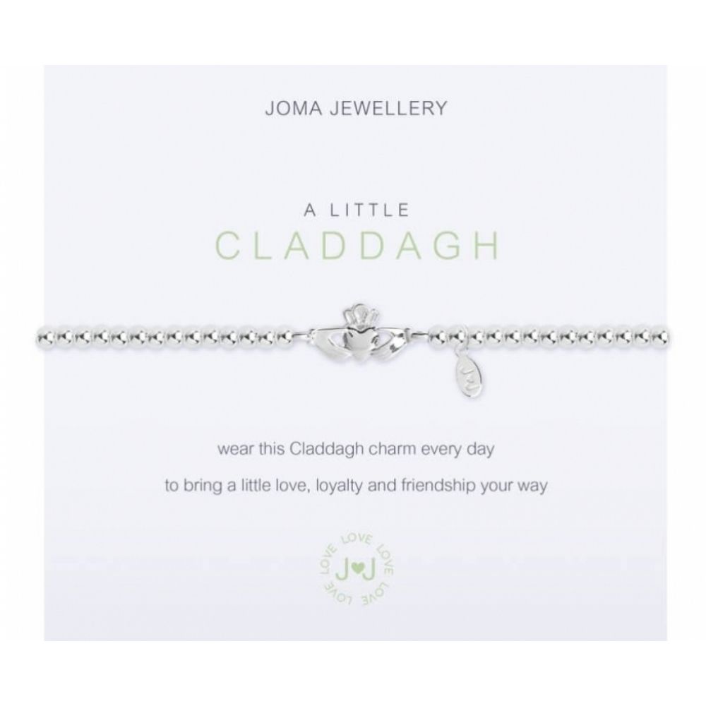 A Little | Claddagh | Silver | Bracelet | 17.5cm Stretch