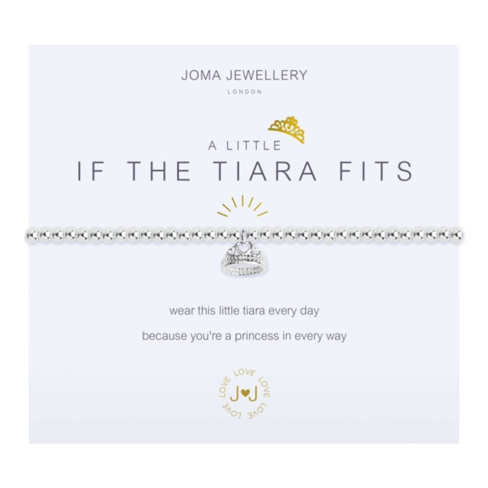 A Little - If The Tiara Fits - Silver Charm - Silver Bracelet - 17.5cm Stretch