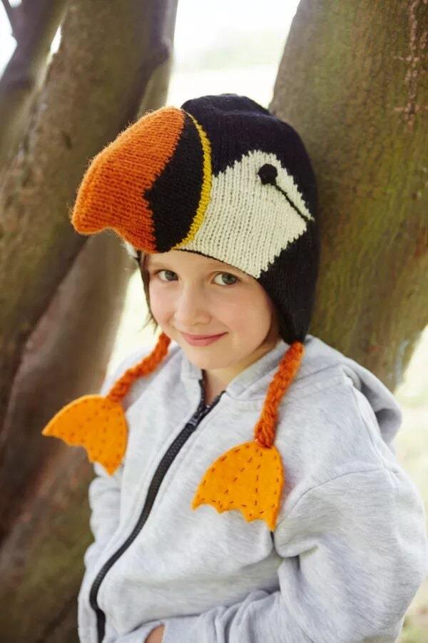 Kids Animal Hat Puffin