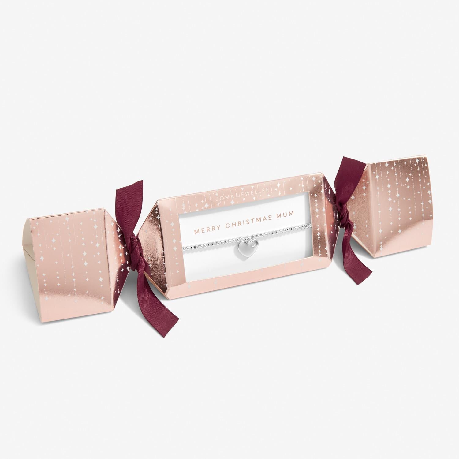 Christmas Cracker 'Merry Christmas Mum' Bracelet
