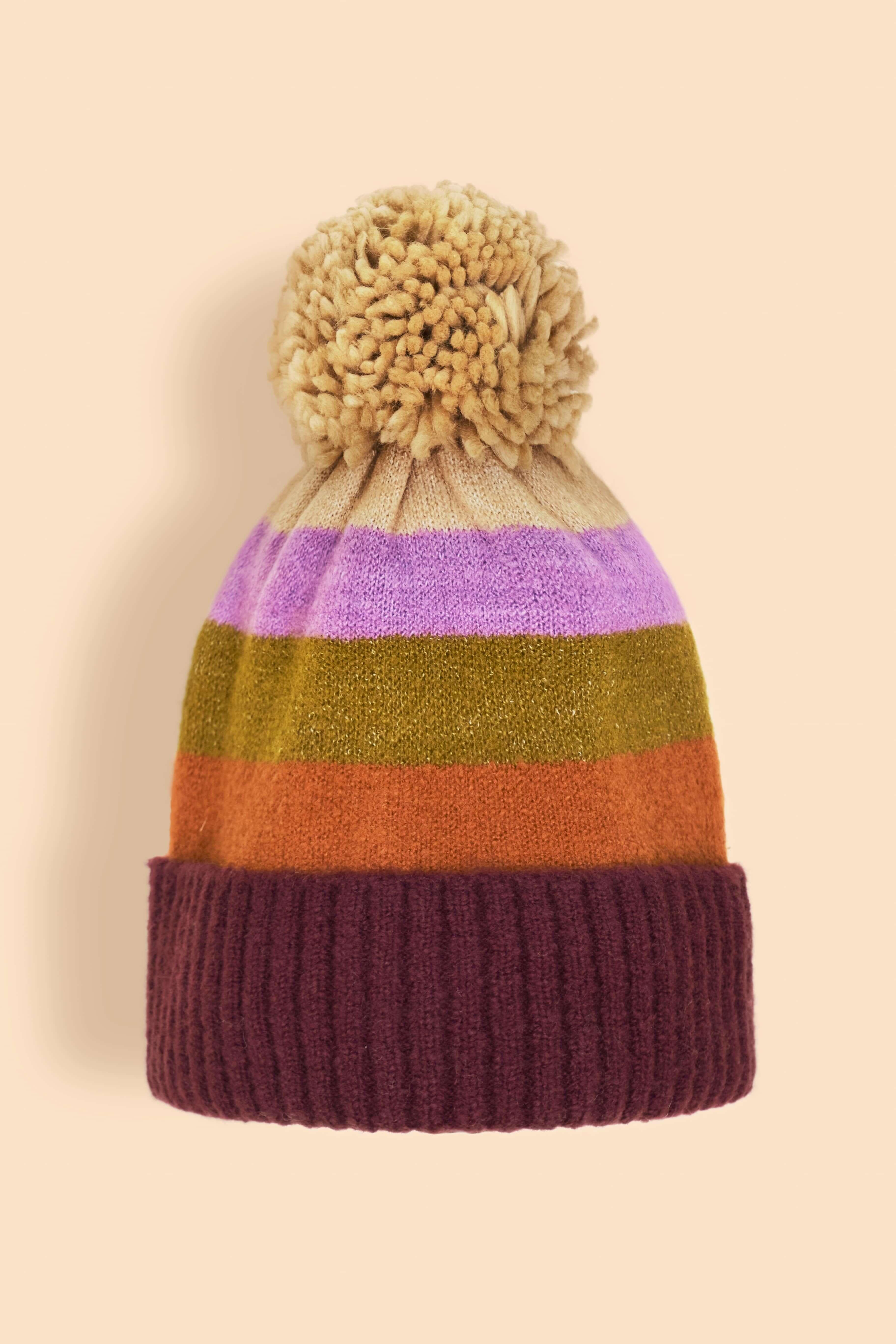Ladies Lilia Bobble Hat - Mixed Vintage