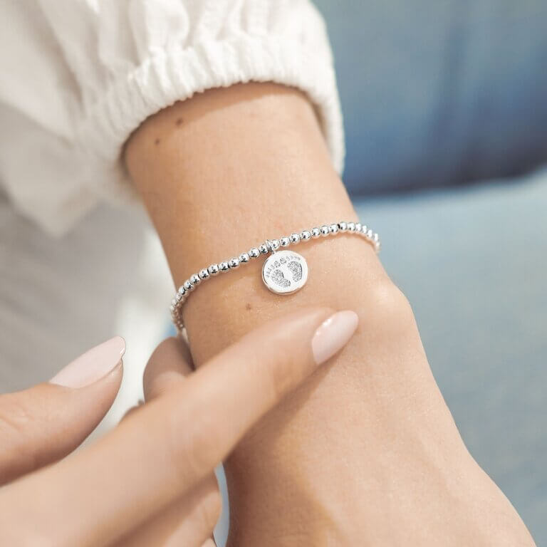 A Little | Baby On The Way! | Silver | Bracelet | 17.5cm Stretch