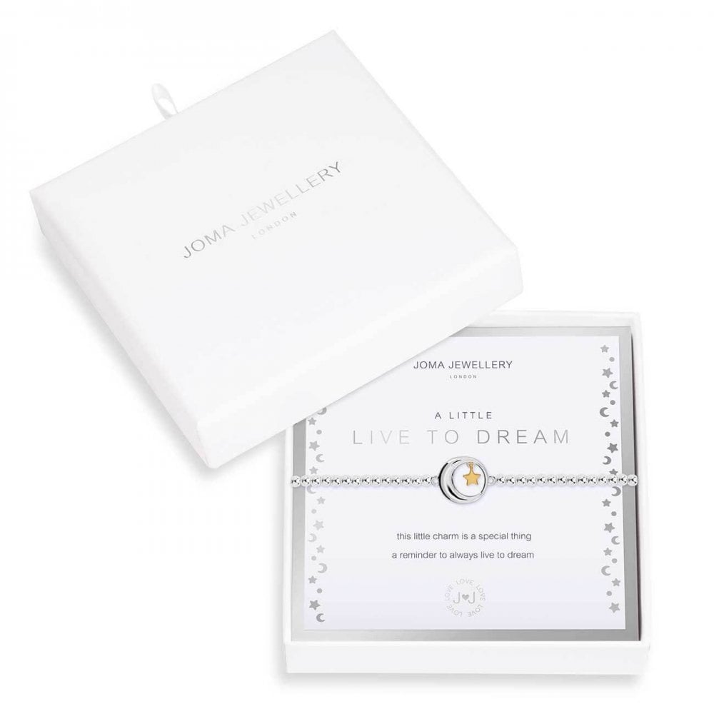 Beautifully Boxed A Littles | Live To Dream | Silver | Bracelet | 17.5cm Stretch