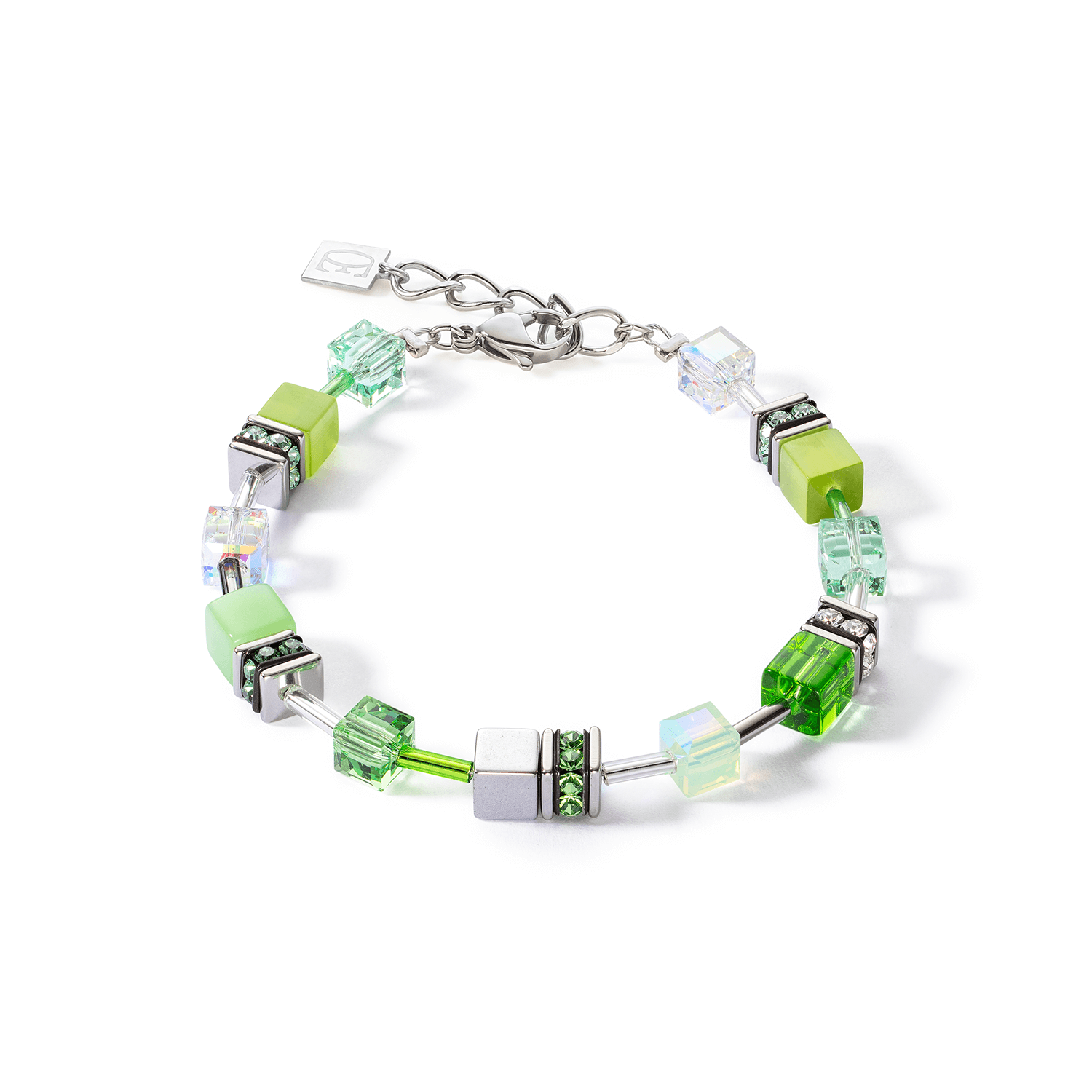 GeoCUBE Iconic Joyful Green Colour Bracelet
