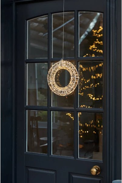 25cm Galaxy Wreath Silver / Dual Power