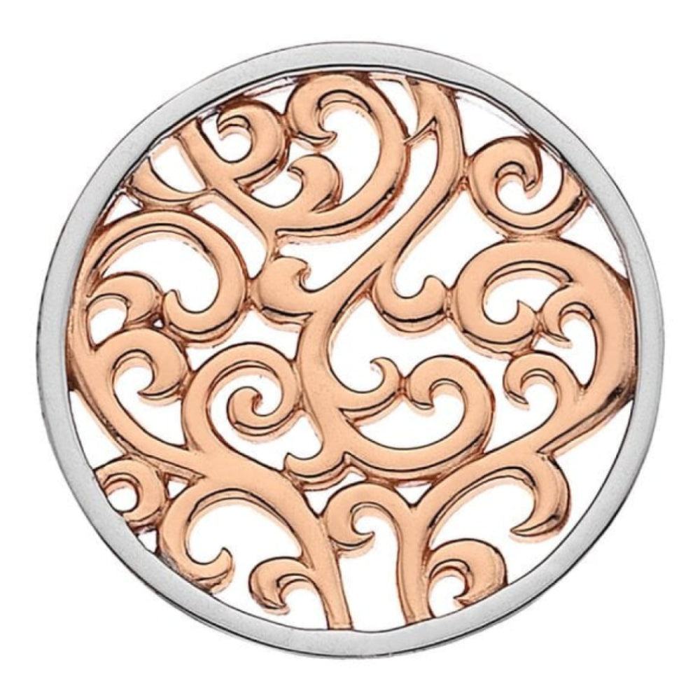 33mm Sterling Silver & Rose Gold Plated Creativity Reversible Coin